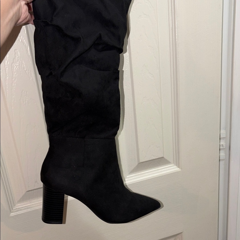 Black Caviar Micro Heeled Boots